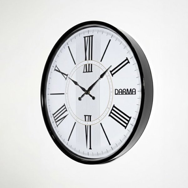ساعت دیواری فلزی برند دارما 401 با تنوع رنگی و سایز 55
