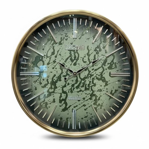 ساعت دیواری فلزی برند دارما 601 با آبکاری فورتیگ و تنوع رنگبندی