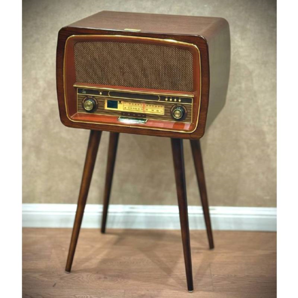 رادیو گرام پایه دار گلدن مدل 5010، رادیو پایه دار با قابلیت های فوق العاده، طراحی نوستالژی، پشتیبانی از بلوتوث، پشتیبانی از کارت های SD و Micro SD و ریموت کنترل