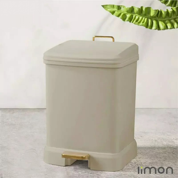 سطل 4گوش 4,5 لیتر برند لیمون کد 199735، سطل چهارگوش برای استفاده در سرویس بهداشتی و فضاهای مرتبط