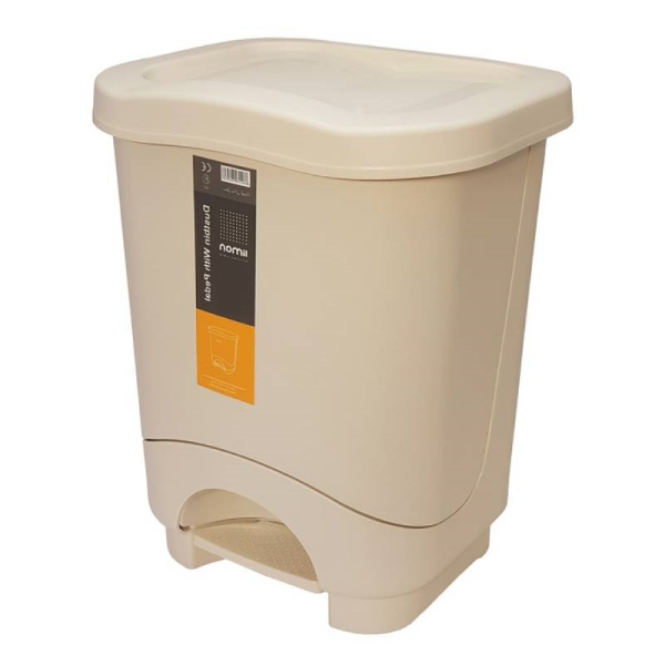 سطل پدالی 7 لیتری الوان برند لیمون کد 42635، سطل پدالی کوچک برای استفاده در سرویس بهداشتی و فضاهای مرتبط