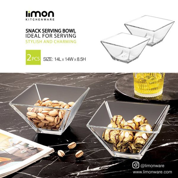 ‌پیاله پسته خوری مجموعه 2 عددی لیمون مدل 2494