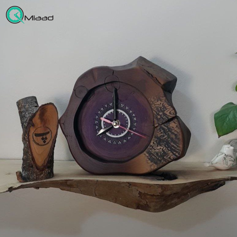 ساعت رومیزی چوبی لوتوس مدل 450