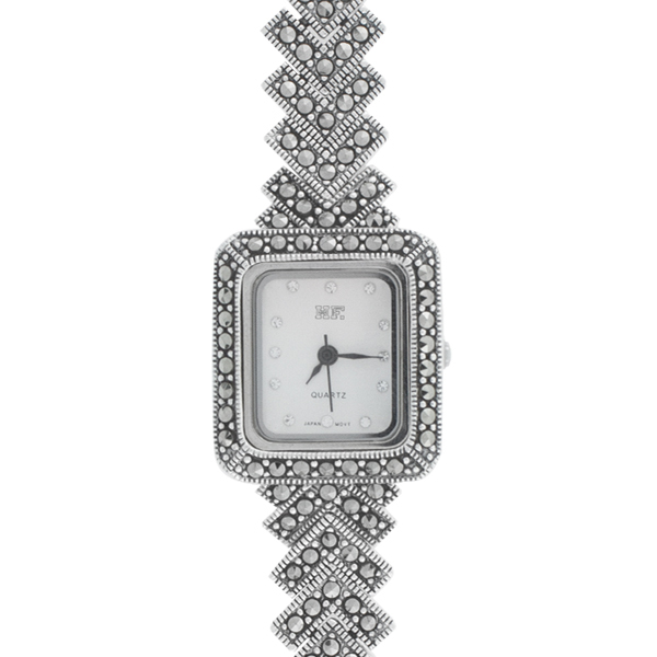 ساعت مچی زنانه نقره HF، ساعت زنانه ظریف و شیک، اورجینال ساخت شرکت هانگ تایلند با موتور اصل ژاپن، کد 0065