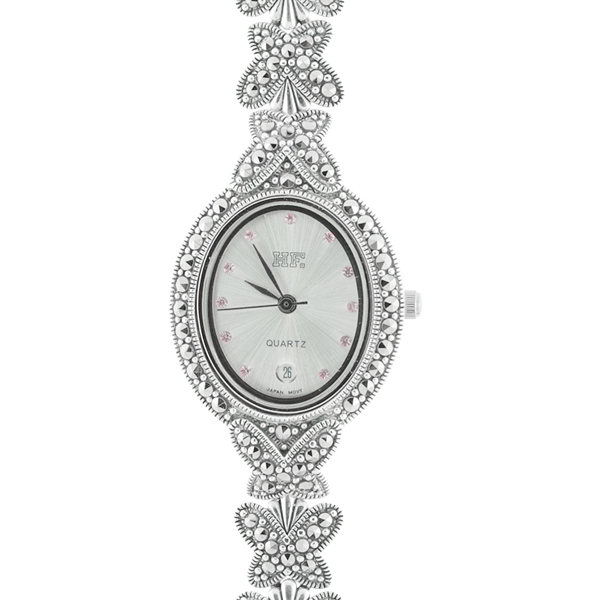 ساعت مچی زنانه نقره HF کد 0124