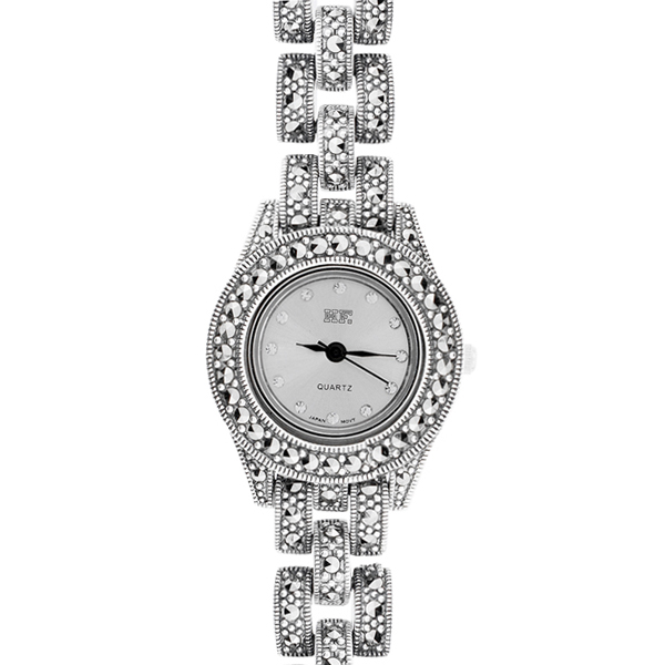 ساعت مچی زنانه نقره HF، ساعت زنانه ظریف و شیک، اورجینال ساخت شرکت هانگ تایلند با موتور اصل ژاپن، کد 0128