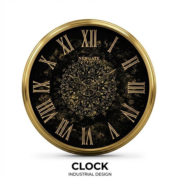 ساعت دیواری فلزی نيوگيت کد ۳۰۹ گلد