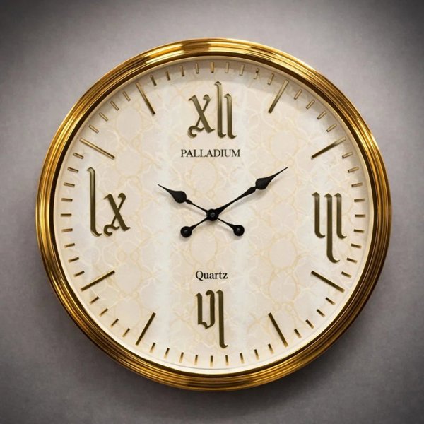 ساعت دیواری فلزی پالادیوم کد 504 رنگ‌بندی