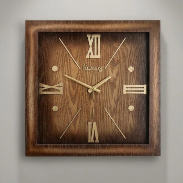 ساعت دیواری چوبی کوین مدل 2209 سایز 60