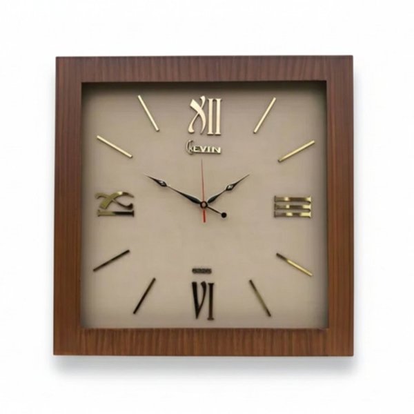 ساعت دیواری چوبی کوین مدل 2203 سایز 60