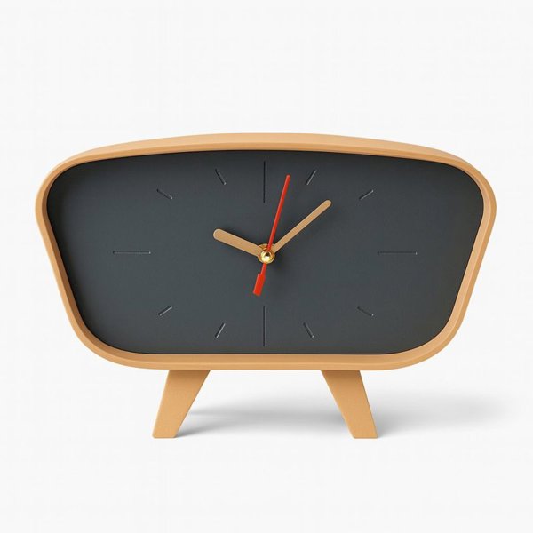 ساعت رومیزی بِتُنی مستطیل مدل 906، ساعت رومیزی مستطیل با متریال بتن، دارای رنگ بندی ویژه، طراحی فانتزی و مینیمال، موتور آرامگرد و 2 سال ضمانت، رنگ بندی