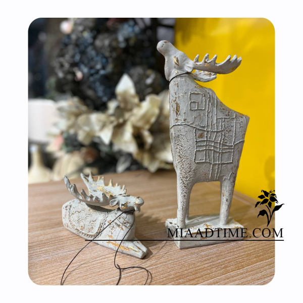 مجسمه گوزن سیبری رزینی کد 1526