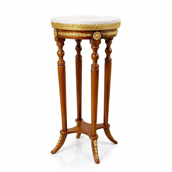 میز تلفن آباژور صفحه سنگی گرد 30 سانت