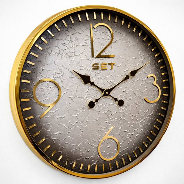 ساعت دیواری فلزی ست مدل ۱۰۷ | ابعاد ۶۵ سانت