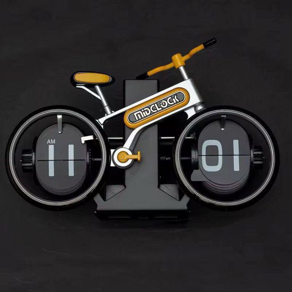 ساعت رومیزی ورقه‌ای مدل دوچرخه