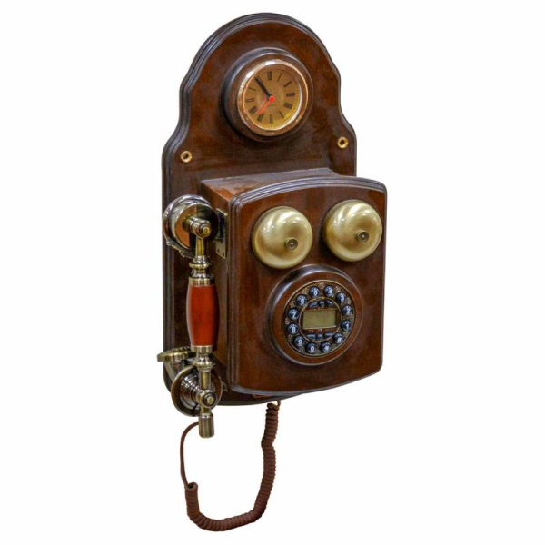 تلفن دیواری چوبی شوبرت مدل 4430، تلفن دیواری بی‌نظیر با شماره گیر دکمه ای، تلفن سنتی و خاص و نوستالژی، وسیله کلیدی برای تزیین دکور منزل