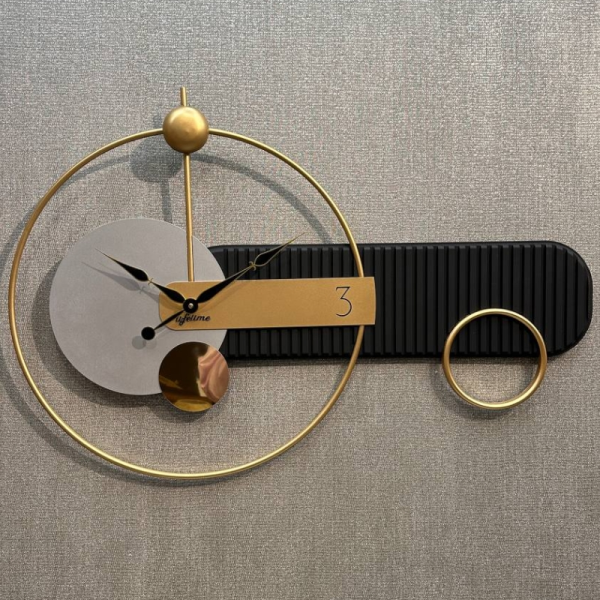 ساعت دیواری مدرن مدل الکسا کد SF370، ساعت دیواری خلاقانه با متریال استیل، دارای موتور روانگرد و بی صدا، استیل رنگ ثابت، دو سال ضمانت