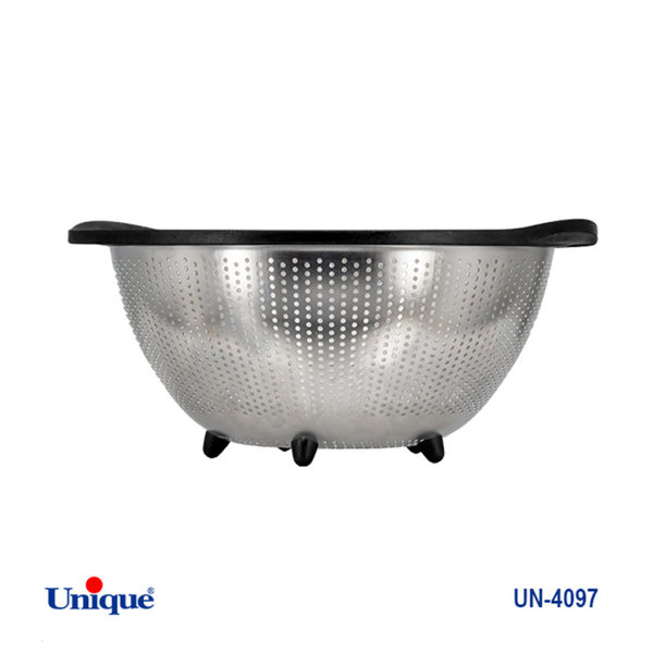 آبکش استیل یونیک پایه دار دو سایز اصلی 