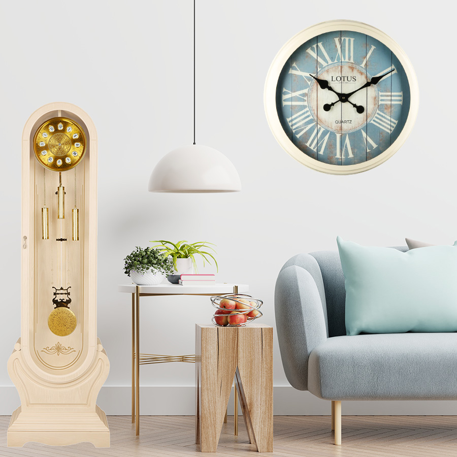 ایده‌های استفاده از ساعت دیواری و ایستاده در دکوراسیون داخلی