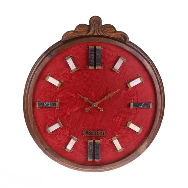 ساعت دیواری چوبی مدل کریستال کد AMH925 