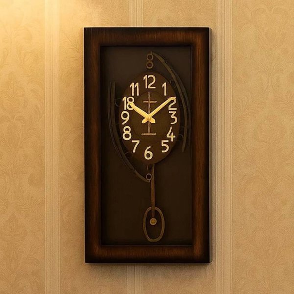  ساعت دیواری چهارگوش و پاندولی آرتا Arta کد 1212