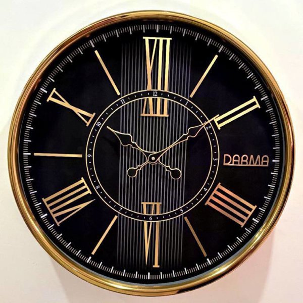 ساعت دیواری فلزی برند دارما 401 با تنوع رنگی و سایز 55
