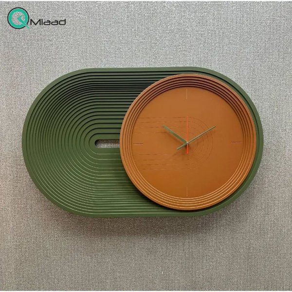 ساعت دیواری مدل ریپل کد 2060 رنگ سبز