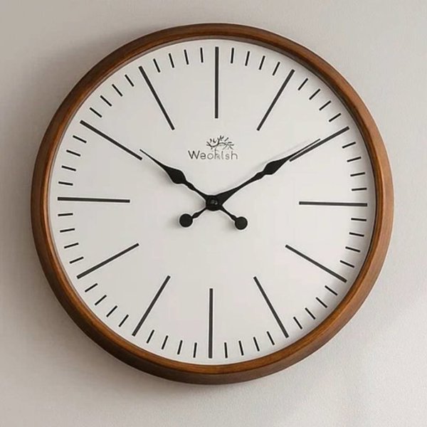 ساعت دیواری وودسان مدل کی یف سایز 60، ساعت دیواری ساخته شده با چوب طبیعی روس سبک کلاسیک، در دو سایز