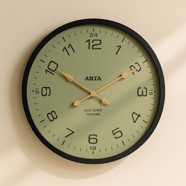 ساعت دیواری چوبی HDF مدل cA1 سایز ۷۰ سانت با موتور تایوان