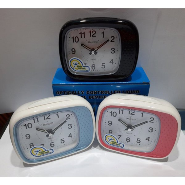 ساعت رومیزی دانیه مدل 311، ساعت رومیزی فانتزی زنگ‌دار آرامگرد، ساعت رومیزی مناسب اتاق خواب، اتاق کار ، رنگ مشکی